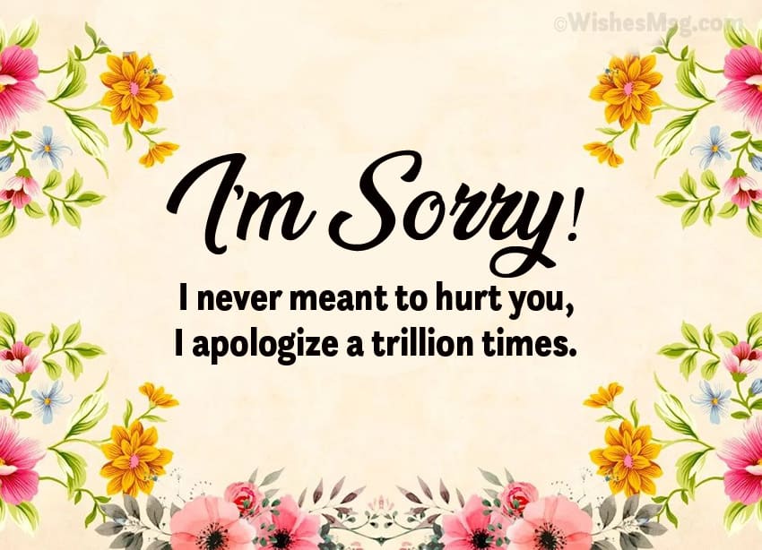 Apology and Sorry SMS